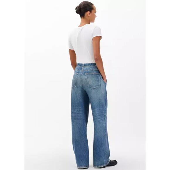 Rag & Bone Miramar Cotton Terry Wide Leg Pant XS Sweatpant Printed Jean - Picture 3 of 14